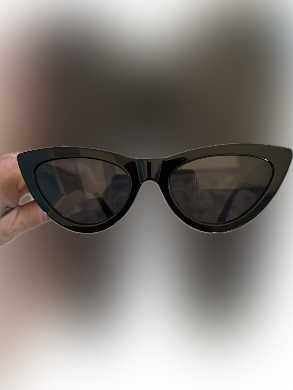 Celine Paris Black Cat-Eye Sunglasses brand new never used